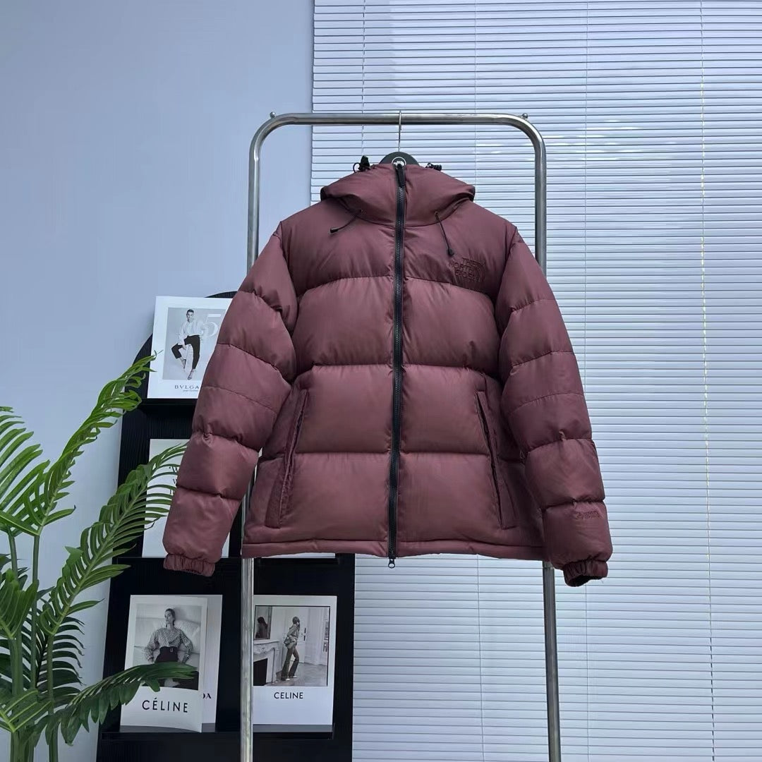 Schwarze, braune und graue Jacke