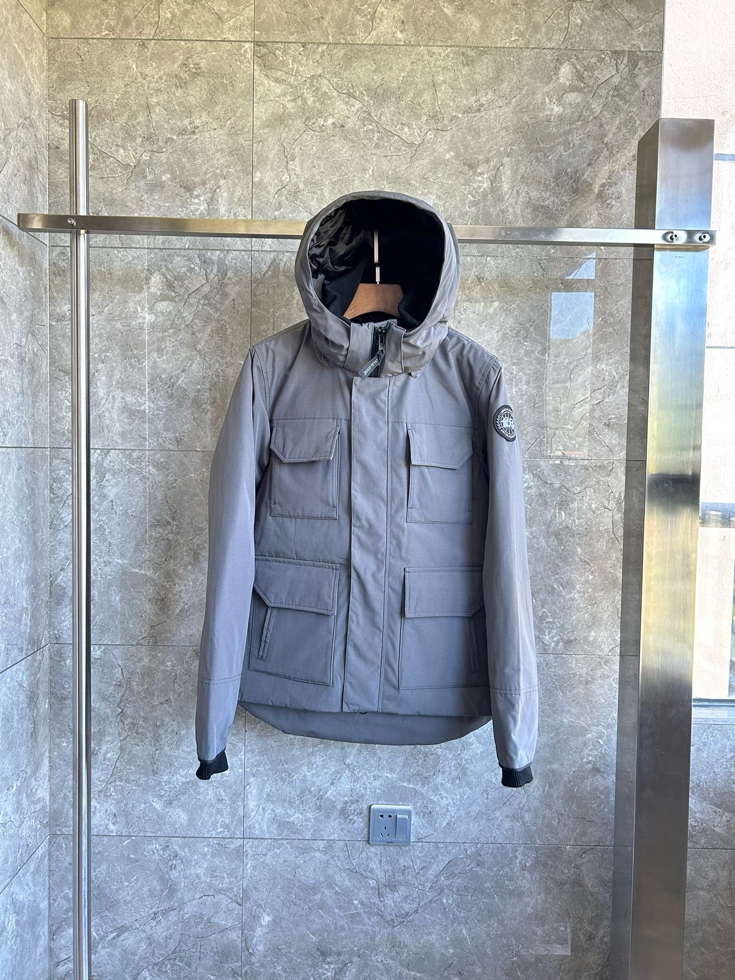 Black,Blue,White and Grey Jacket - FashionHype.xyz