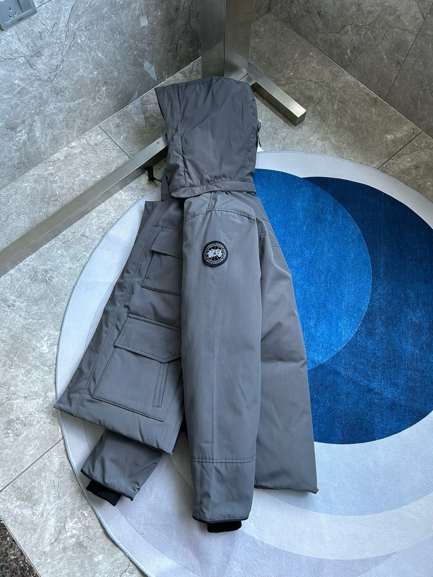 Black,Blue,White and Grey Jacket - FashionHype.xyz