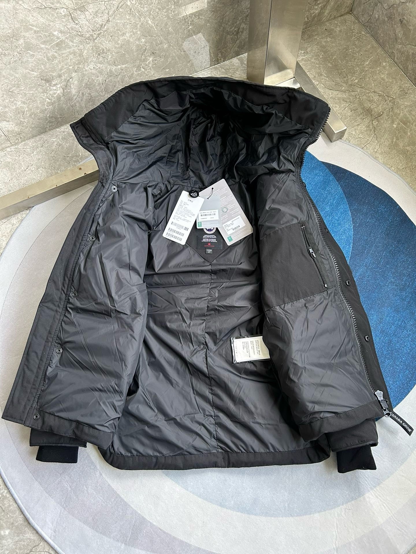 Black,Blue,White and Grey Jacket - FashionHype.xyz