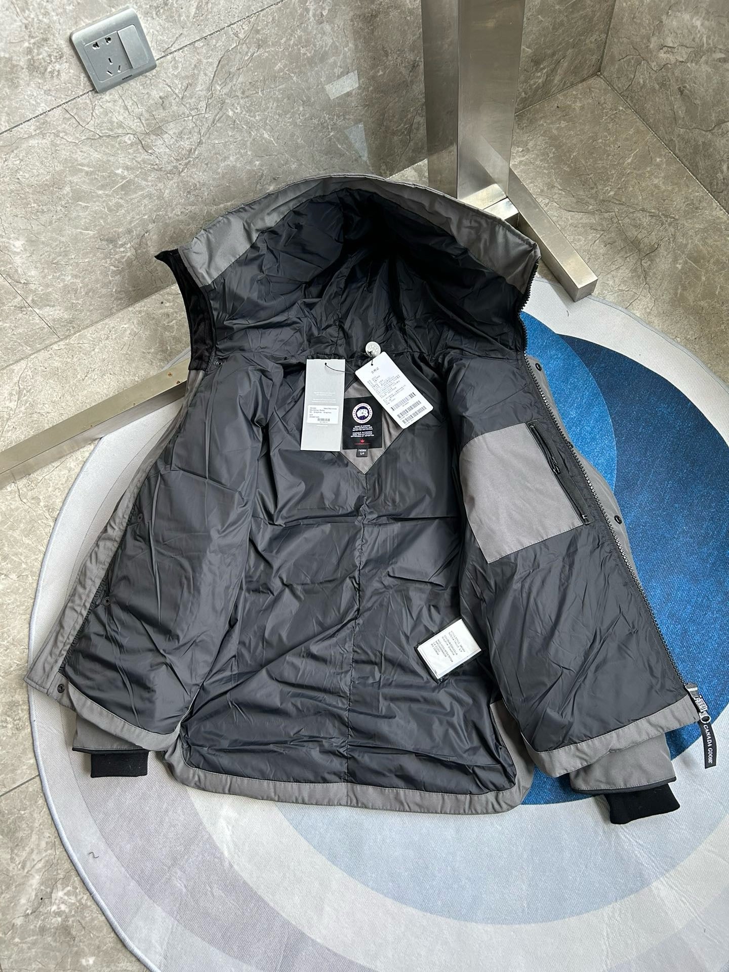 Black,Blue,White and Grey Jacket - FashionHype.xyz