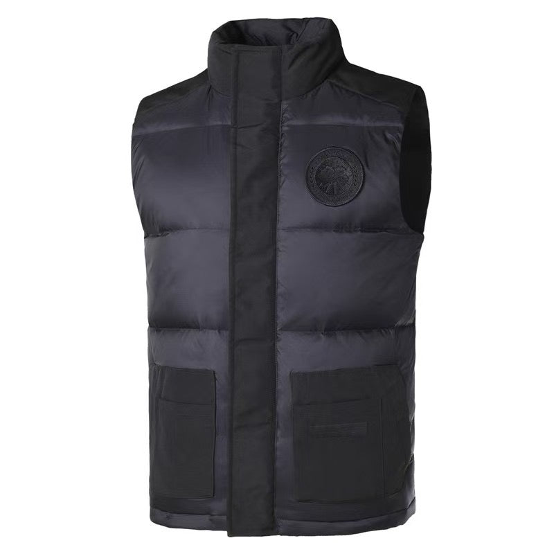 White and Black Vest - FashionHype.xyz