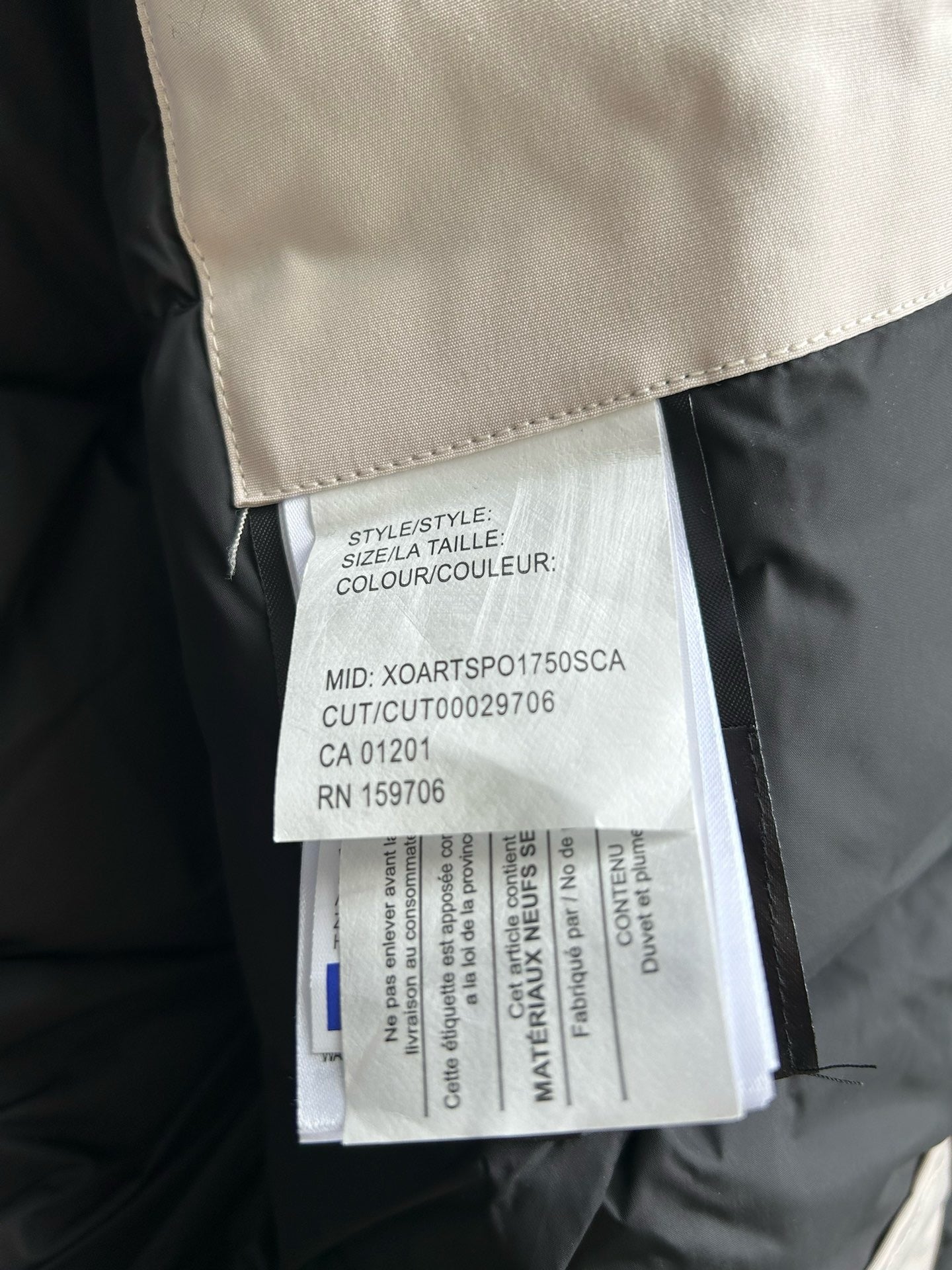 Mehrfarbige Jacke