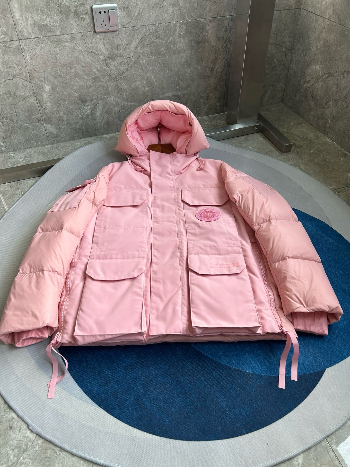 Black,Grey,Pink and White  Jacket - FashionHype.xyz