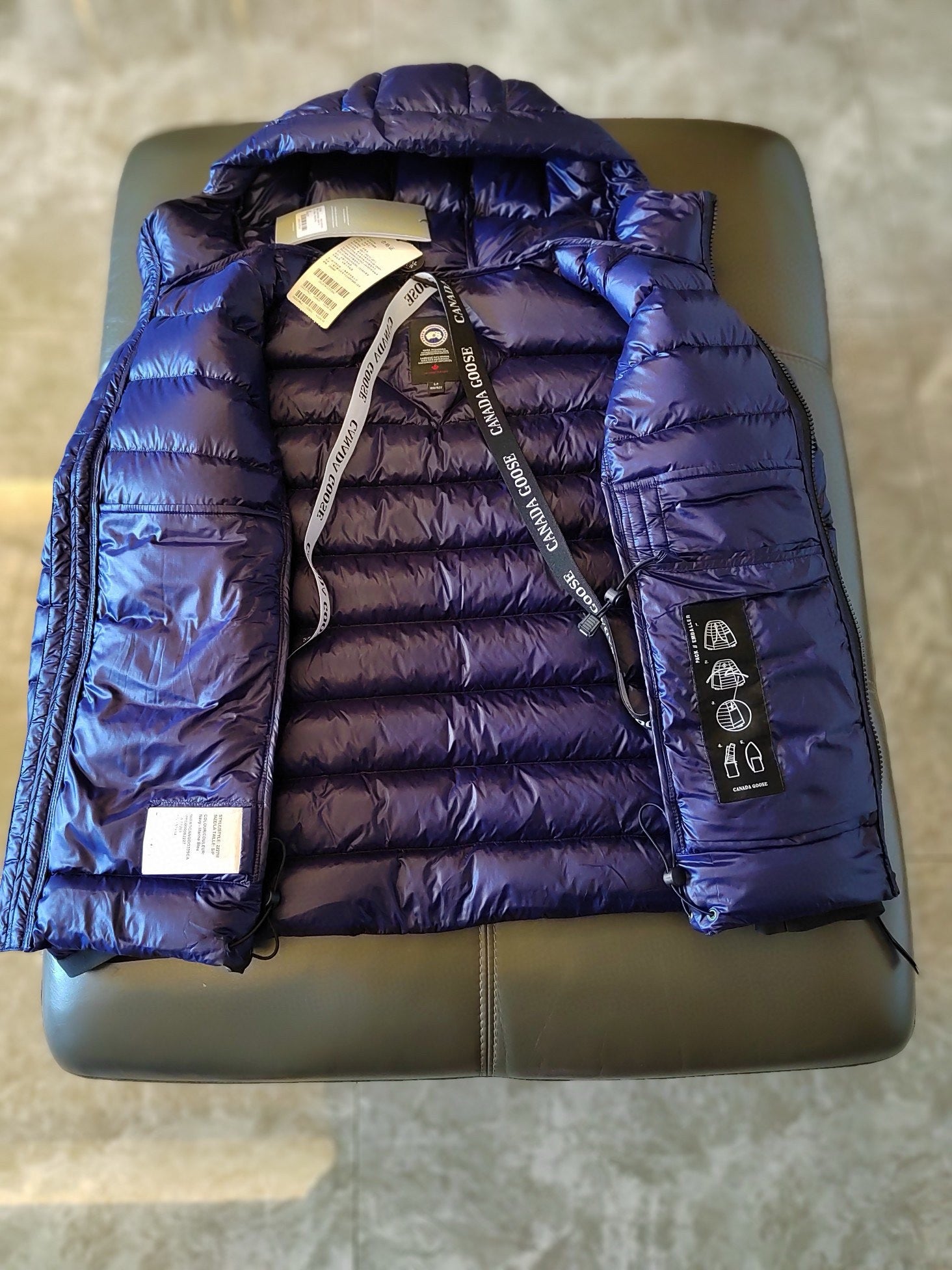 Blue,Green,Black and White Jacket - Size S - FashionHype.xyz