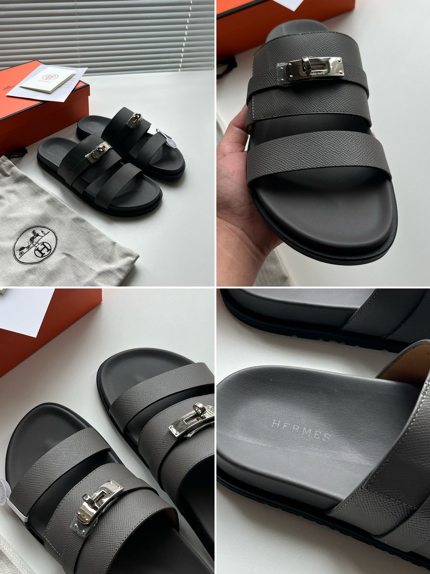 Graue Schuhe