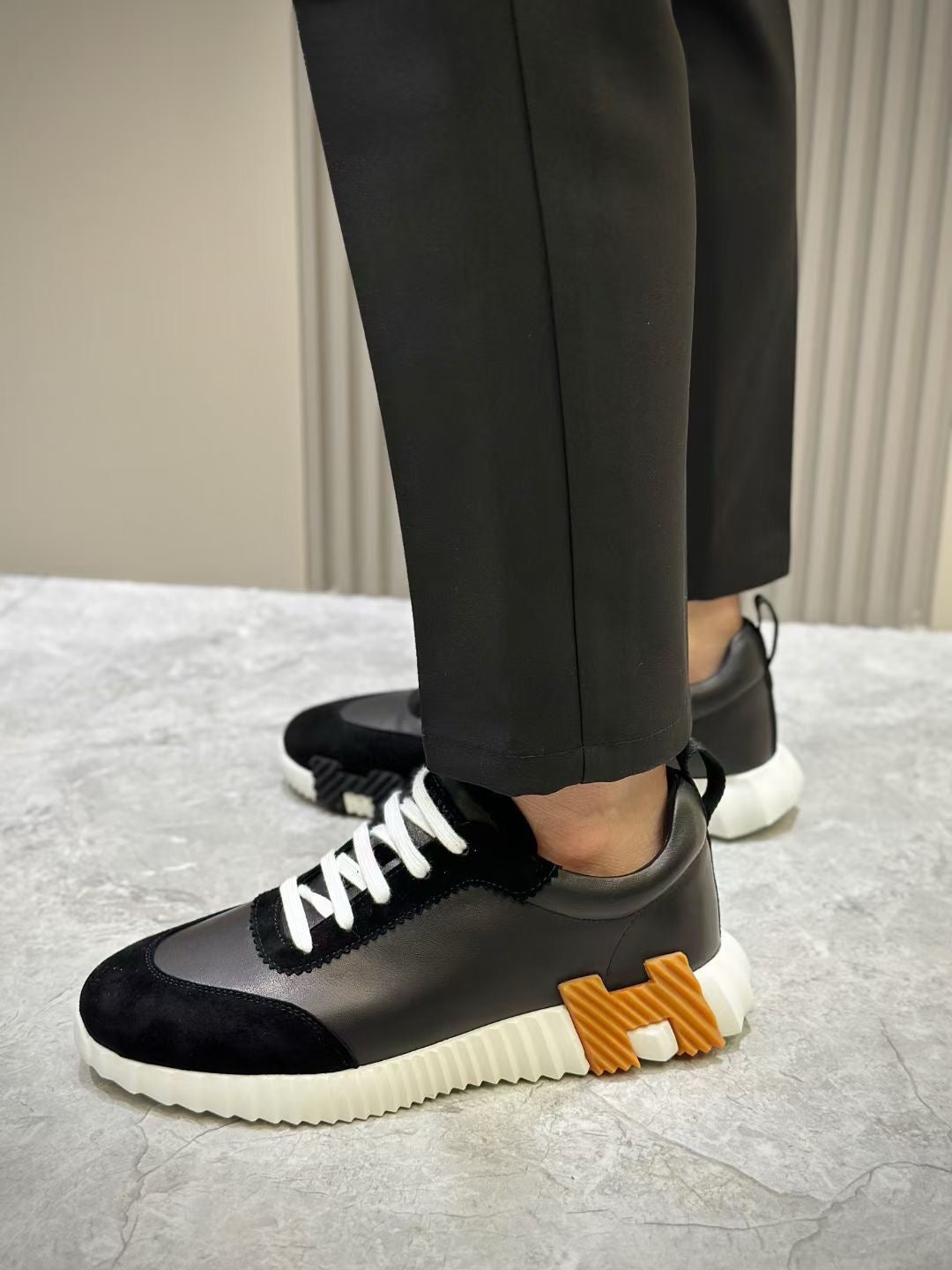 Blue and Black Shoes - FashionHype.xyz