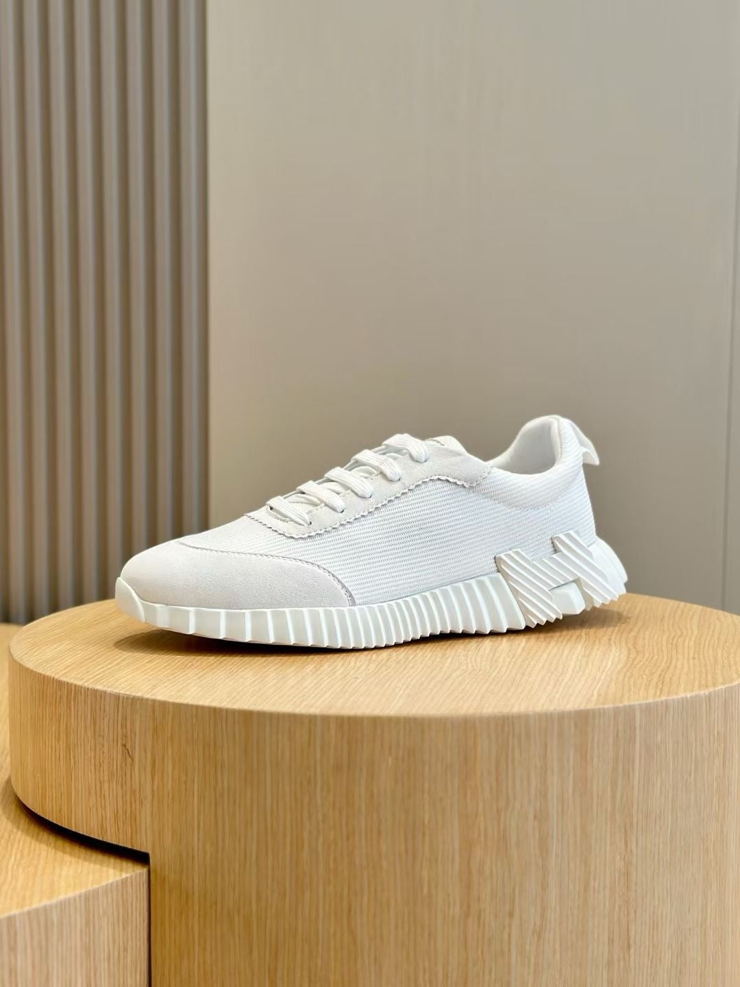 White brown, Grey and White Shoes