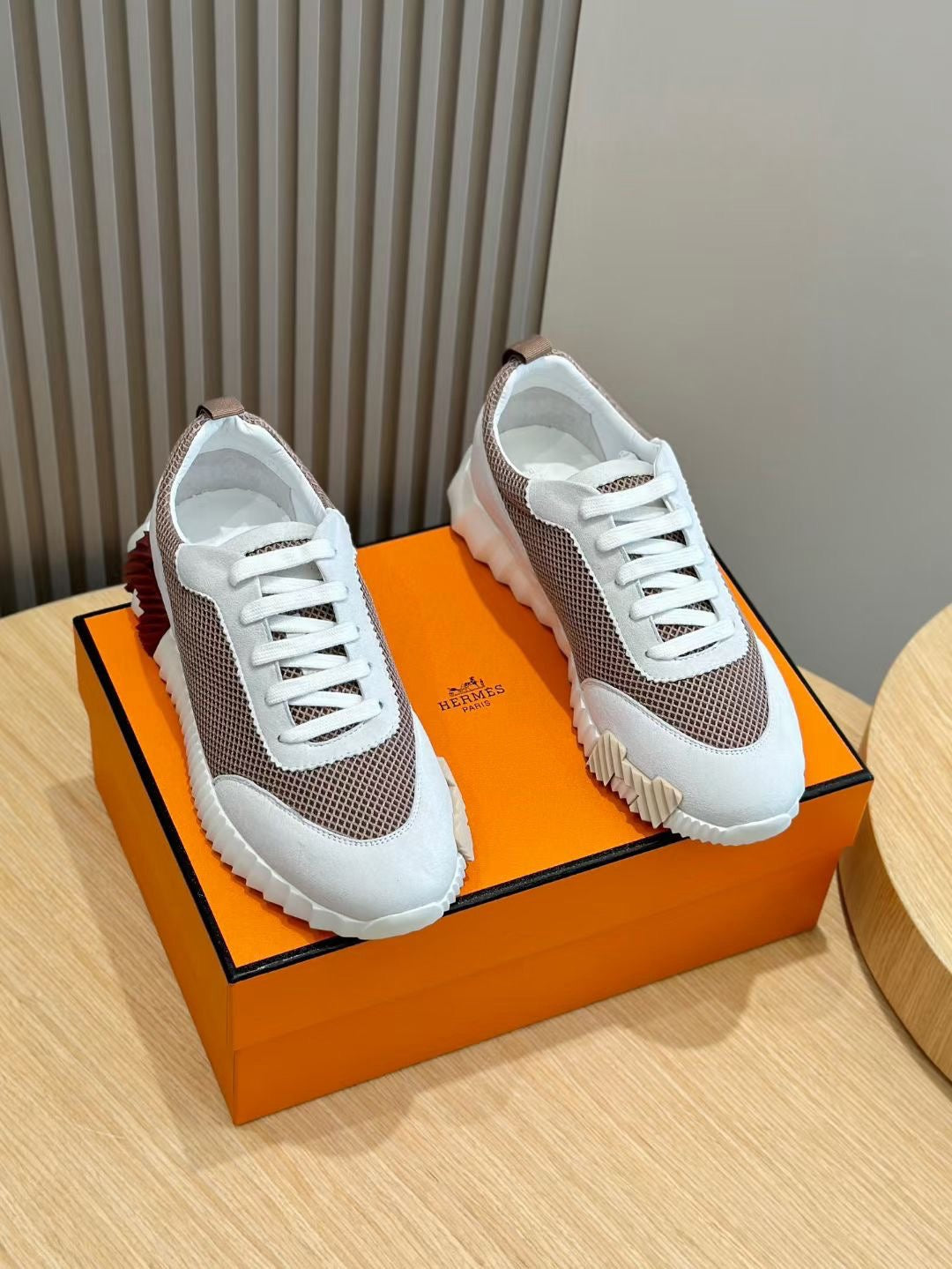 White brown, Grey and White Shoes - FashionHype.xyz