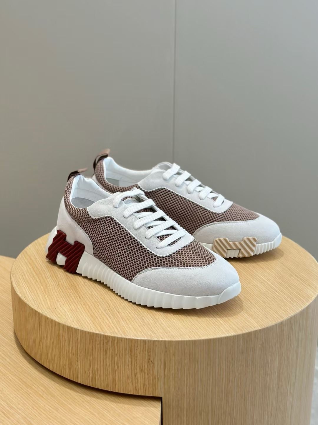 White brown, Grey and White Shoes - FashionHype.xyz