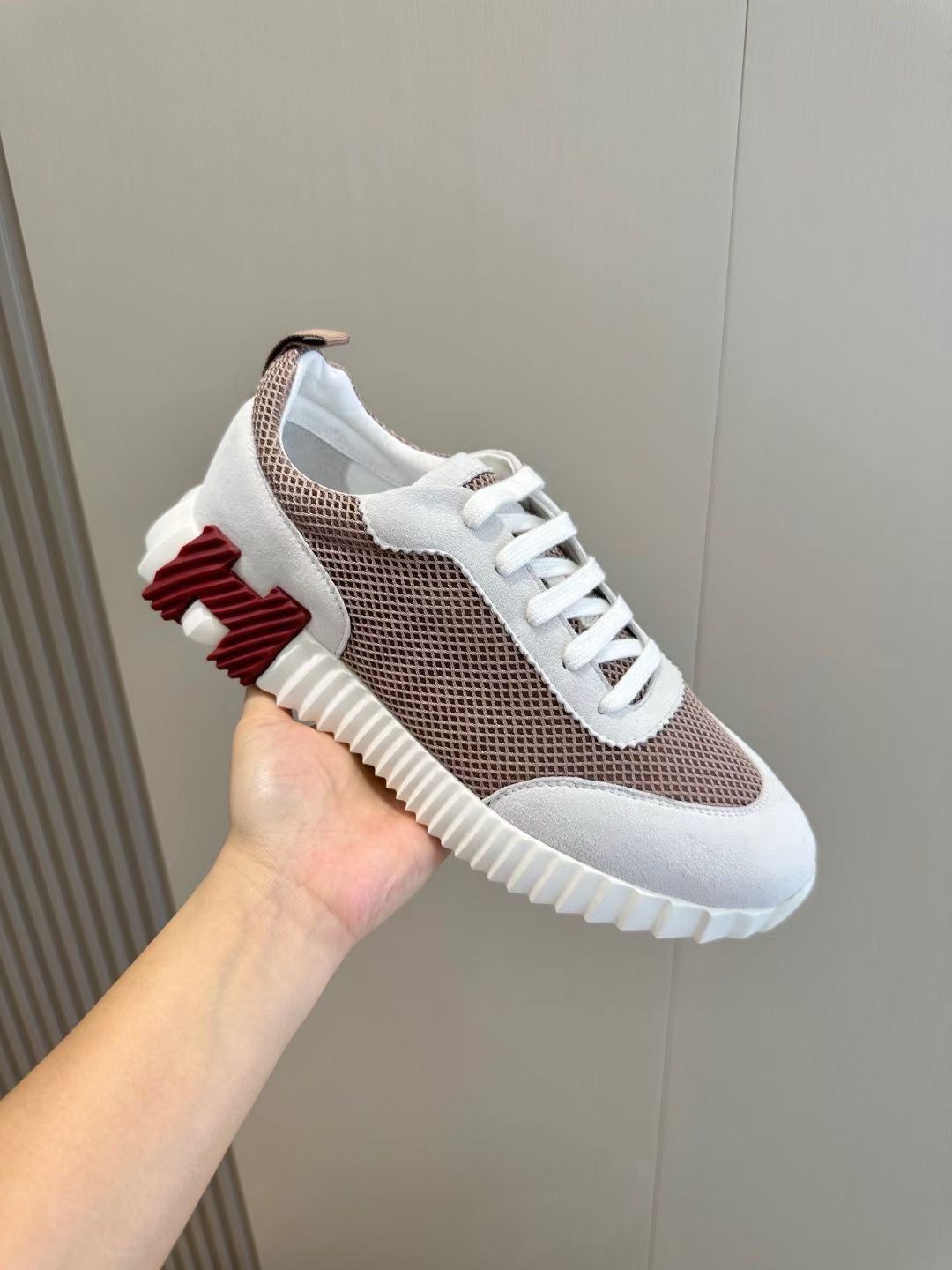 White brown, Grey and White Shoes - FashionHype.xyz