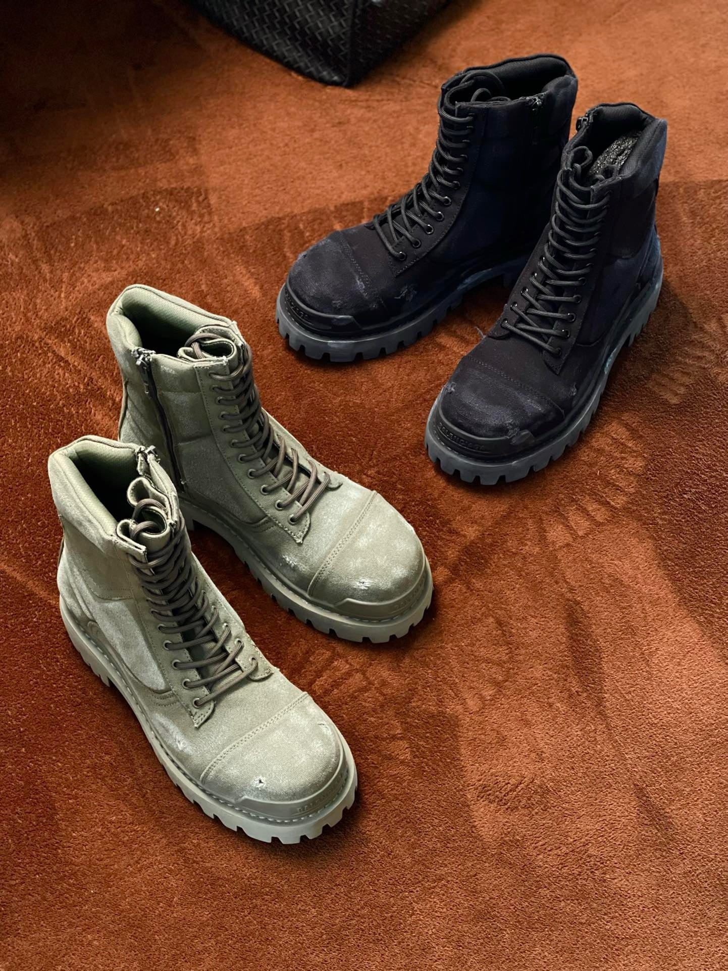Black, Grey and Khaki Shoes - FashionHype.xyz