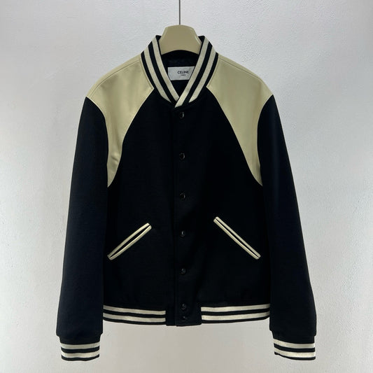 Chaqueta blanca y negra