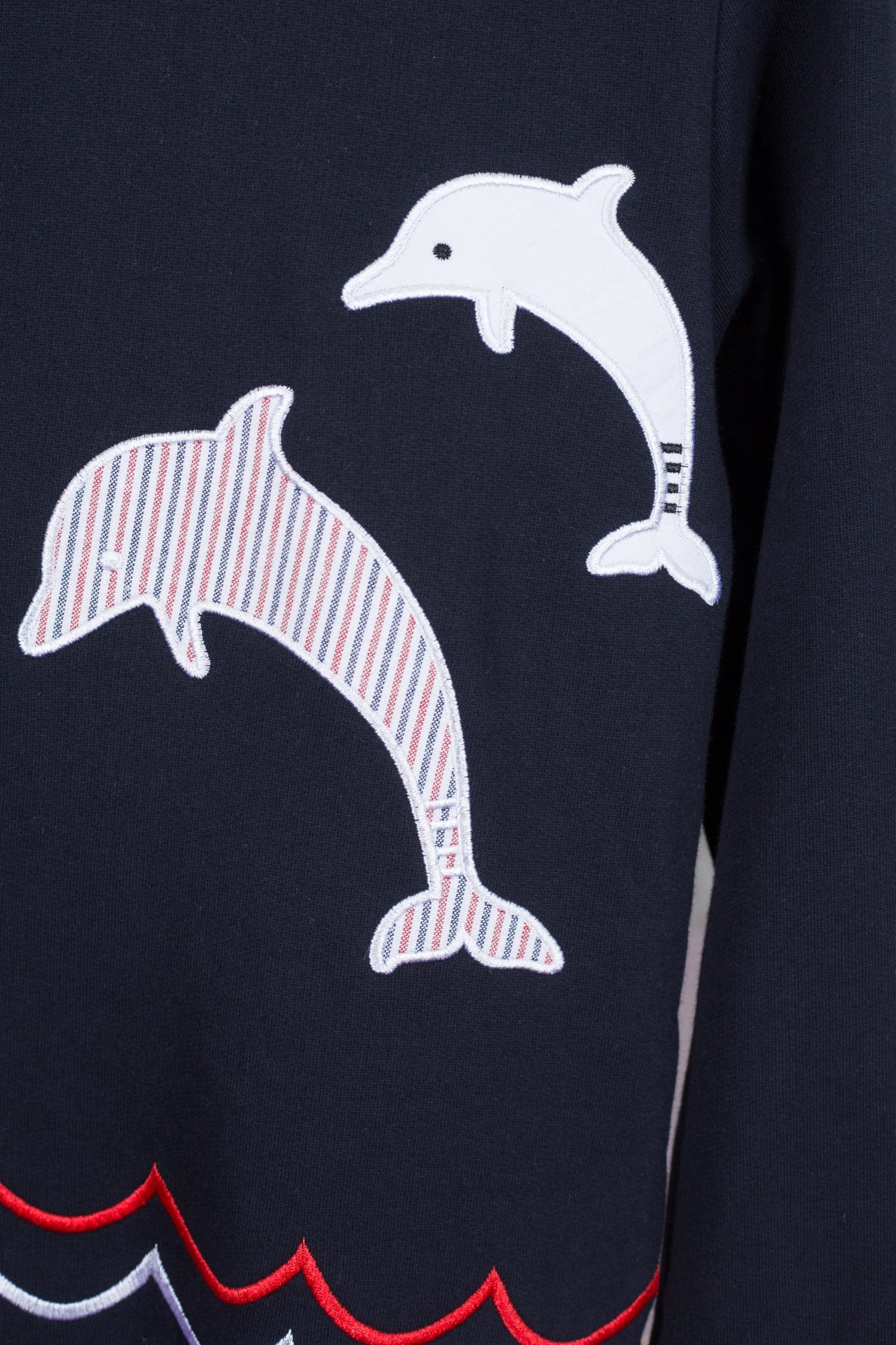 Blaues und graues Jersey