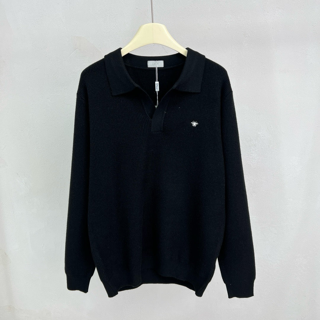 Jersey in Schwarz, Grau und Beige