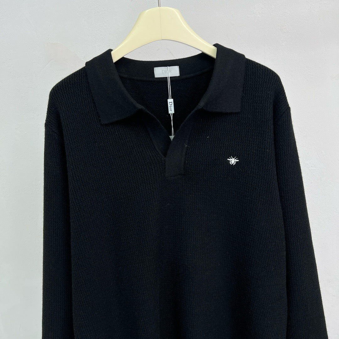 Jersey in Schwarz, Grau und Beige