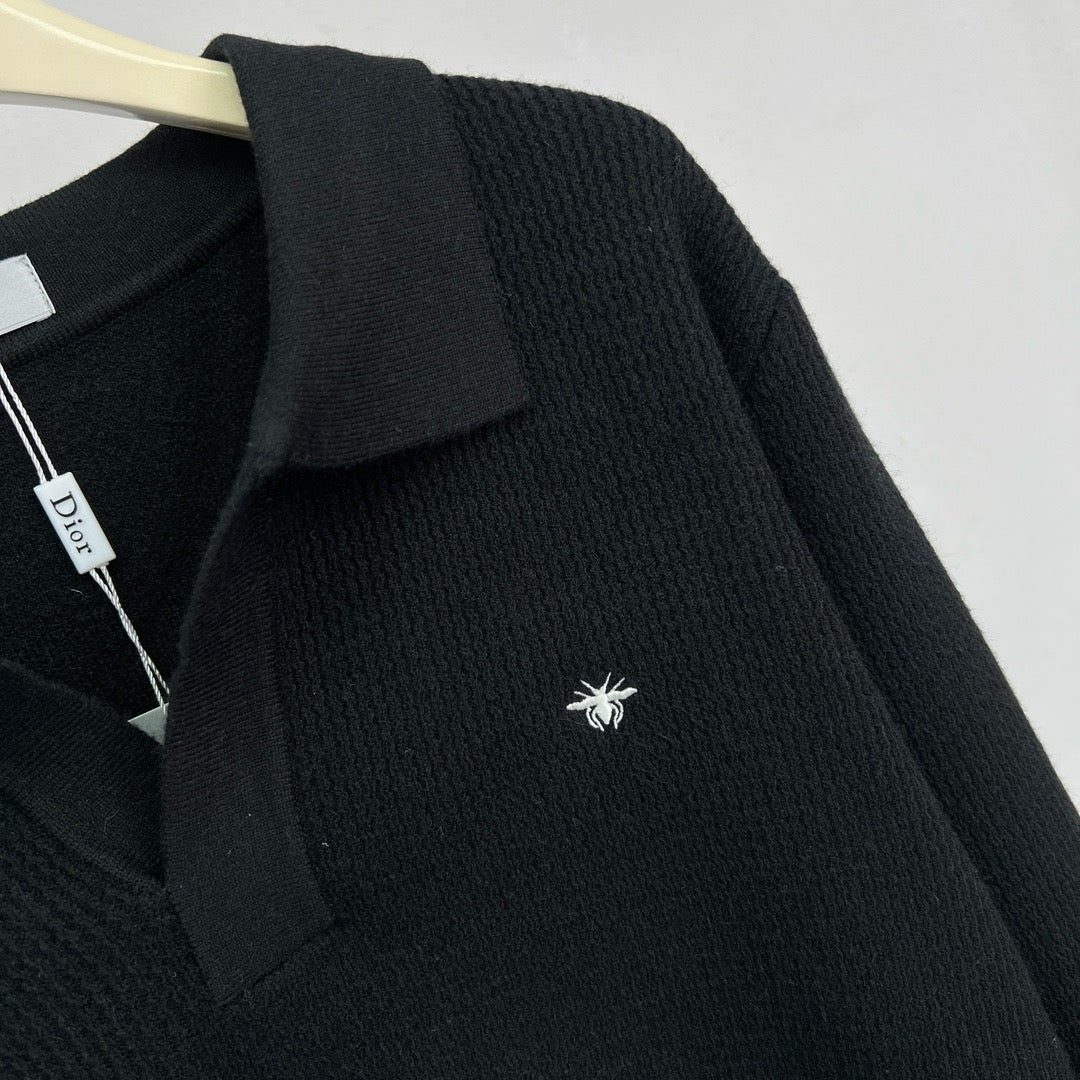 Jersey in Schwarz, Grau und Beige