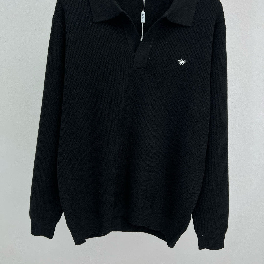 Jersey in Schwarz, Grau und Beige