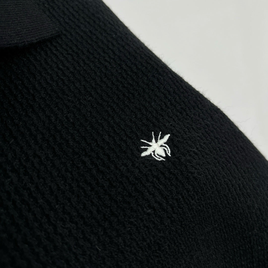 Jersey in Schwarz, Grau und Beige
