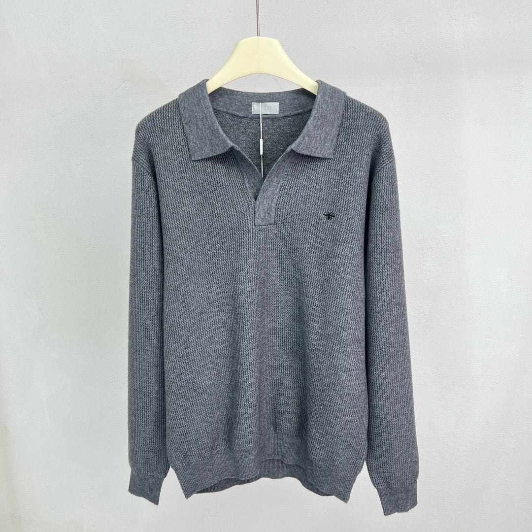 Jersey in Schwarz, Grau und Beige