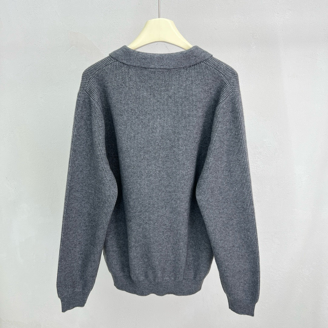 Jersey in Schwarz, Grau und Beige