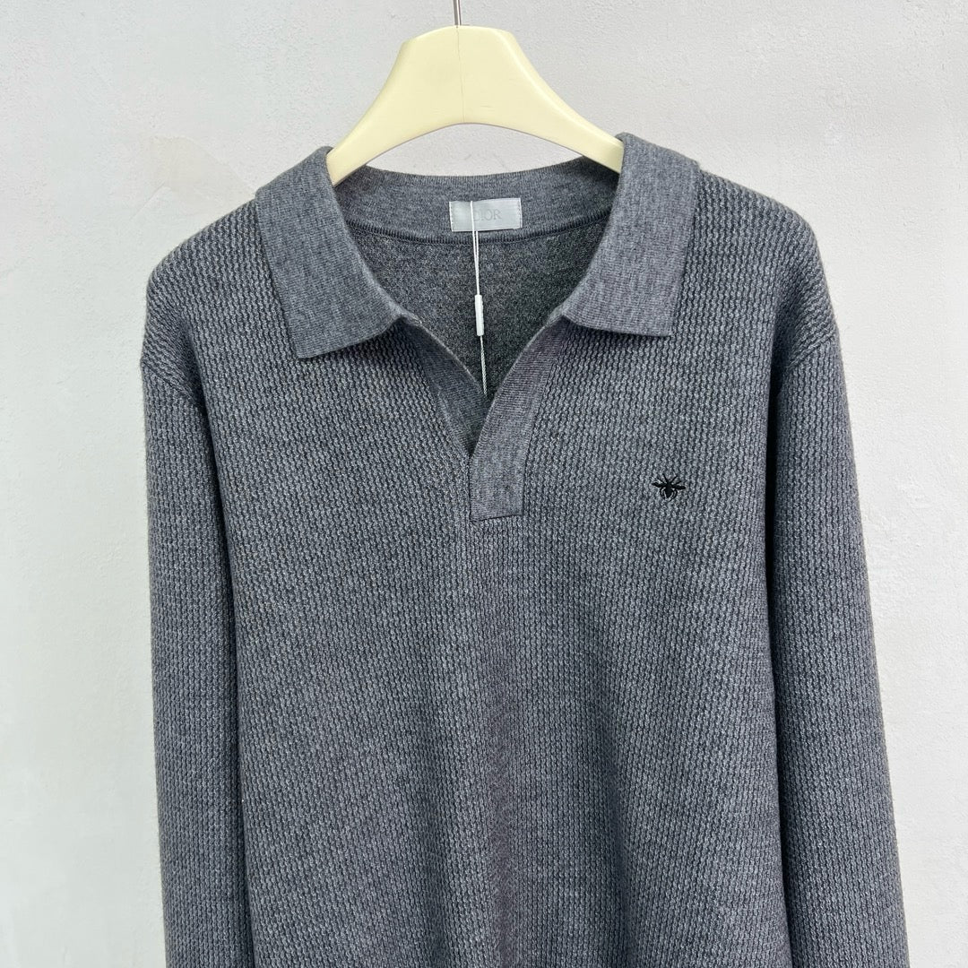 Jersey in Schwarz, Grau und Beige