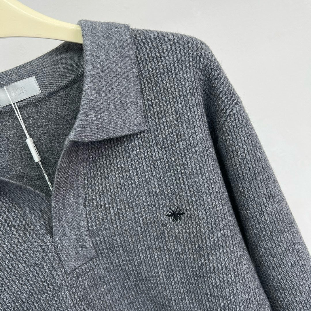 Jersey in Schwarz, Grau und Beige