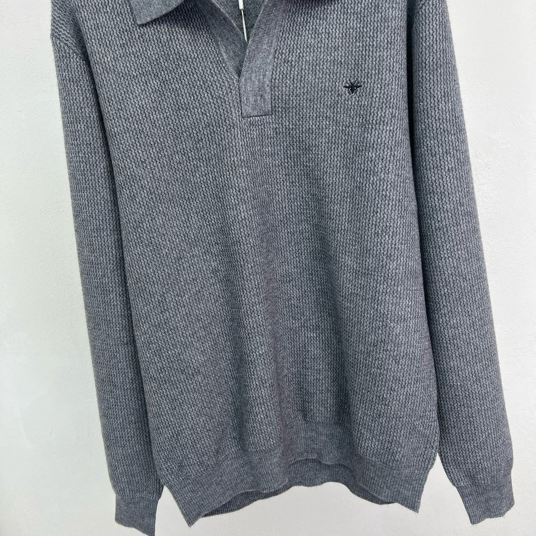 Jersey in Schwarz, Grau und Beige