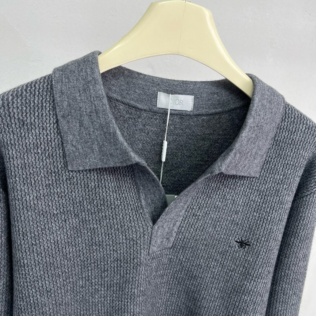 Jersey in Schwarz, Grau und Beige