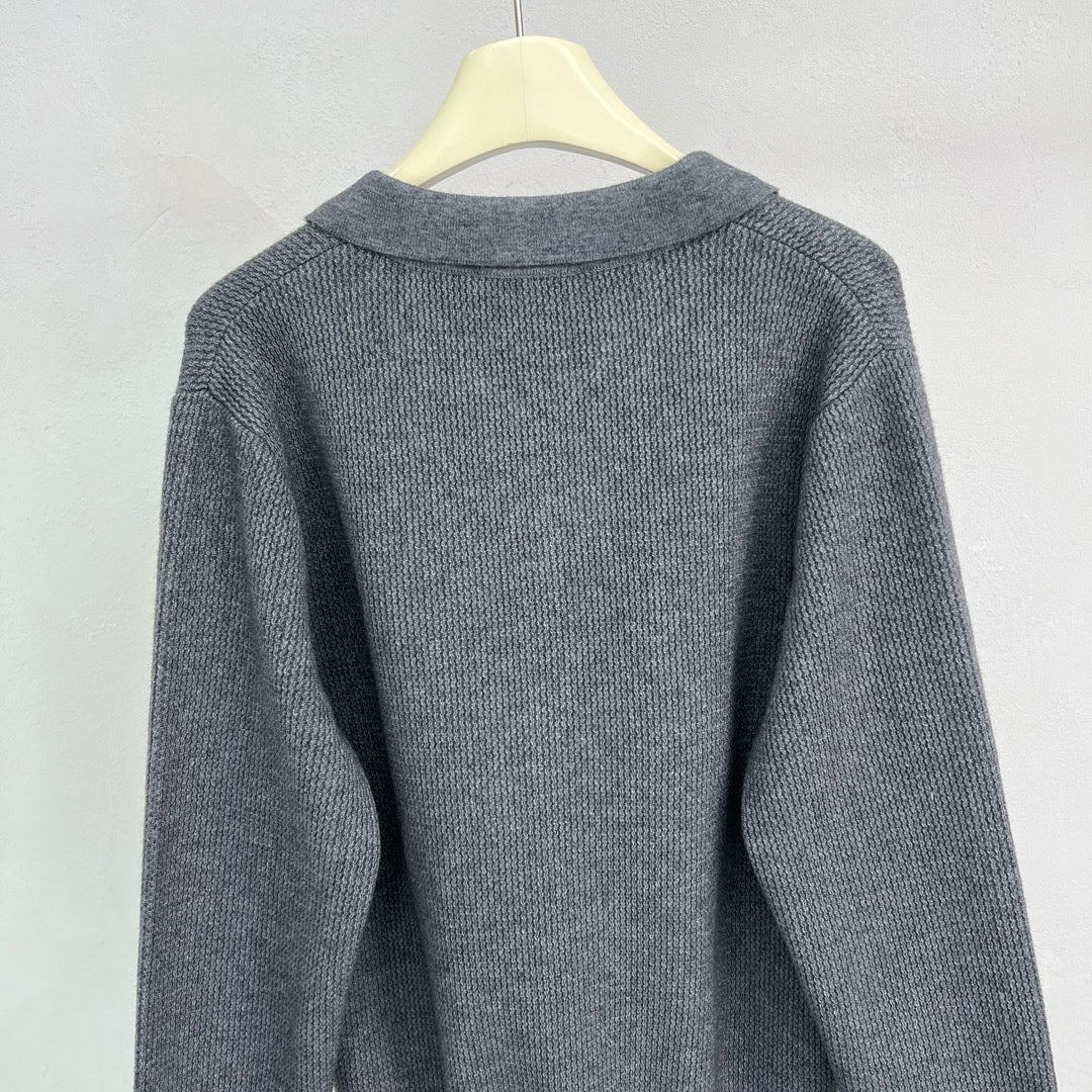 Jersey in Schwarz, Grau und Beige