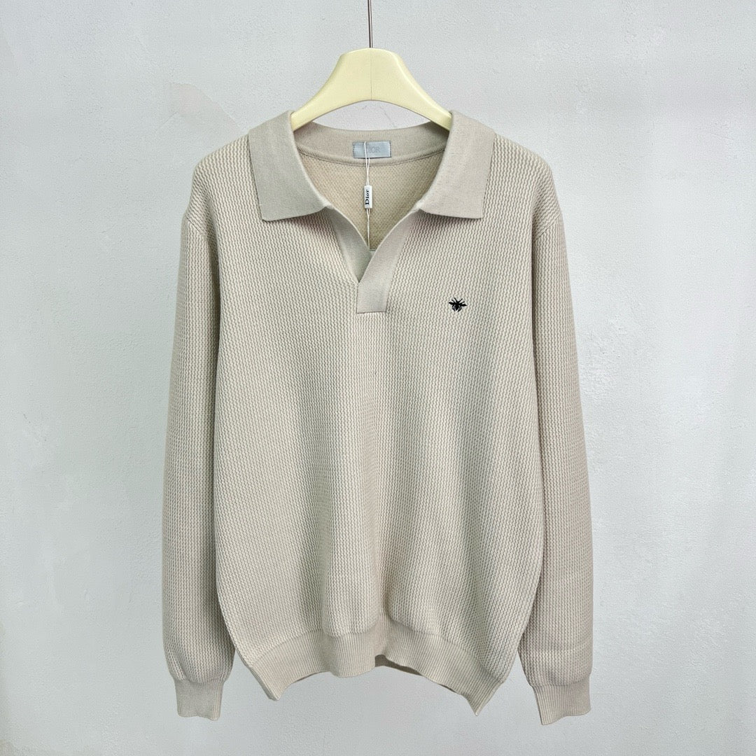 Jersey in Schwarz, Grau und Beige