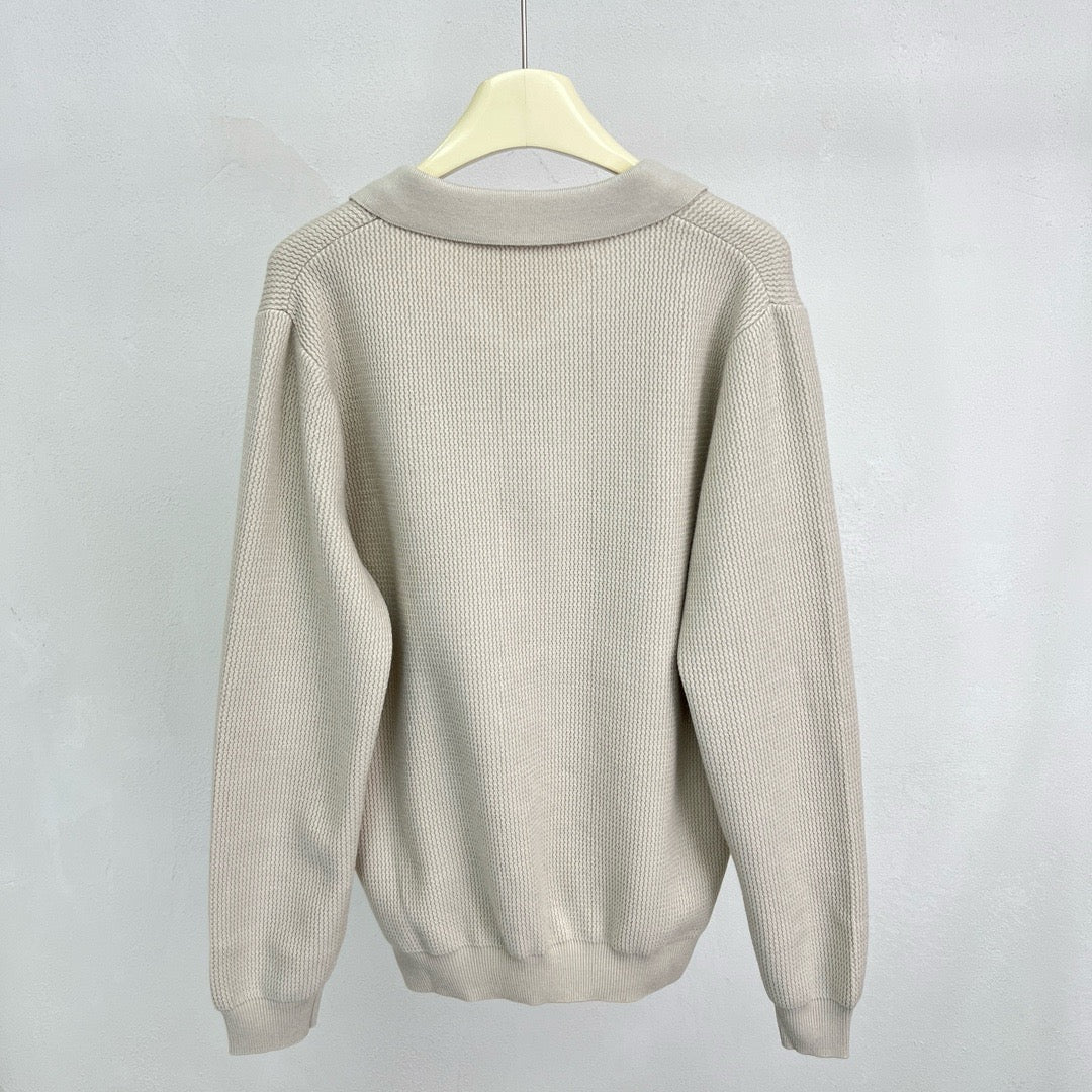 Jersey in Schwarz, Grau und Beige