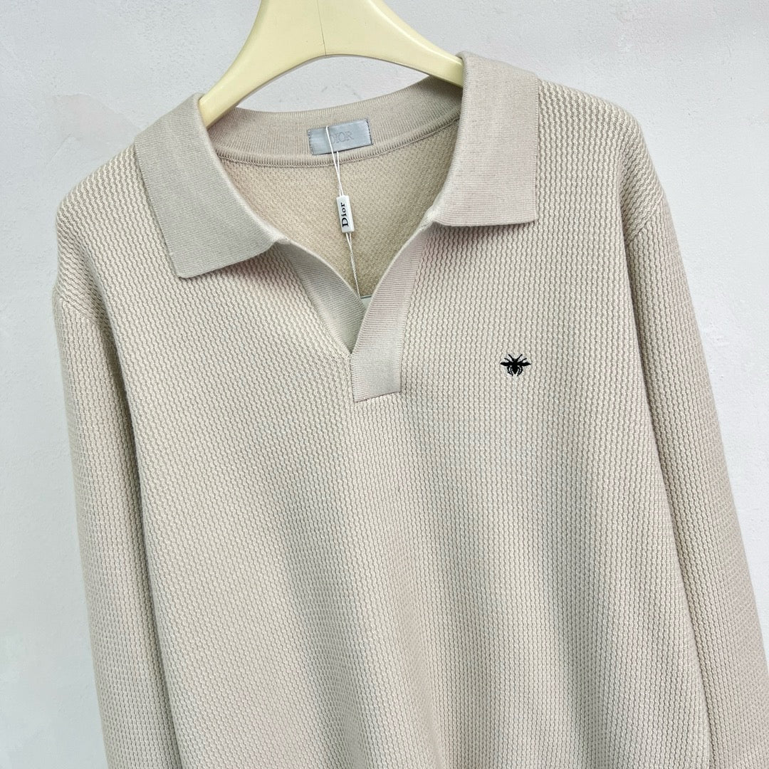 Jersey in Schwarz, Grau und Beige