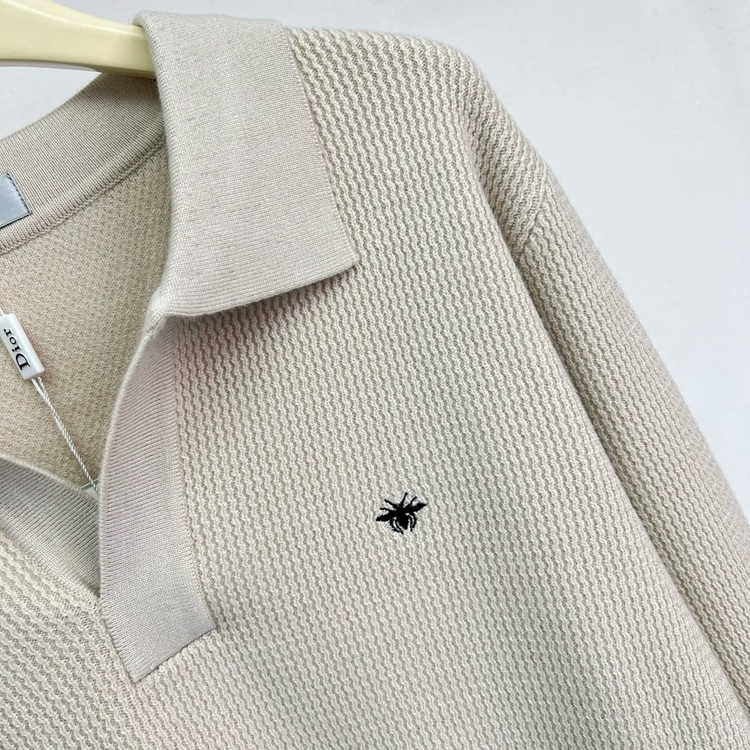Jersey in Schwarz, Grau und Beige