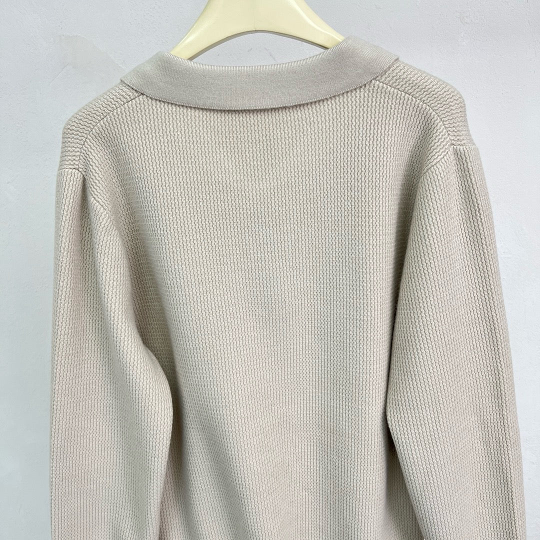 Jersey in Schwarz, Grau und Beige