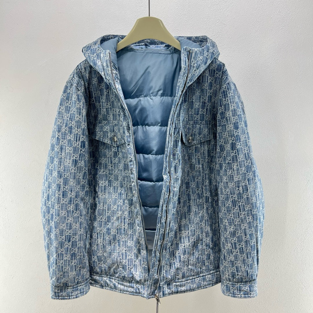 Blue White Jacket - FashionHype.xyz