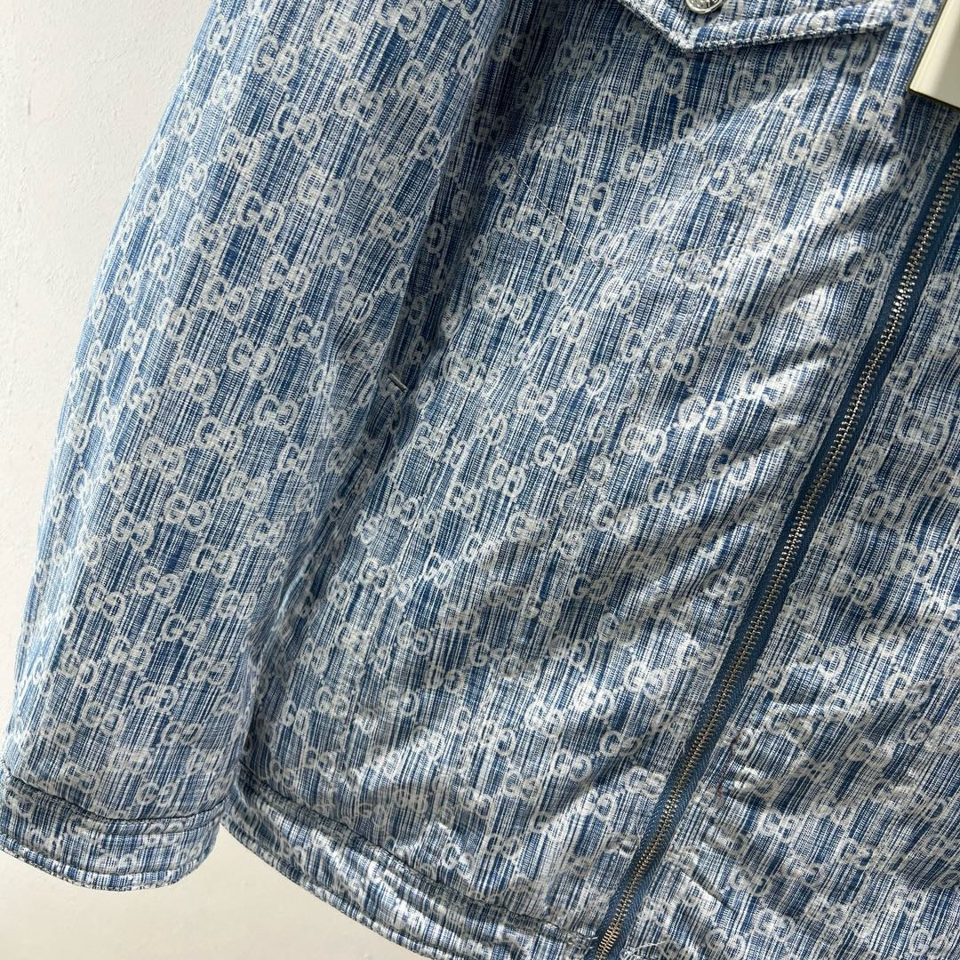 Blue White Jacket - FashionHype.xyz