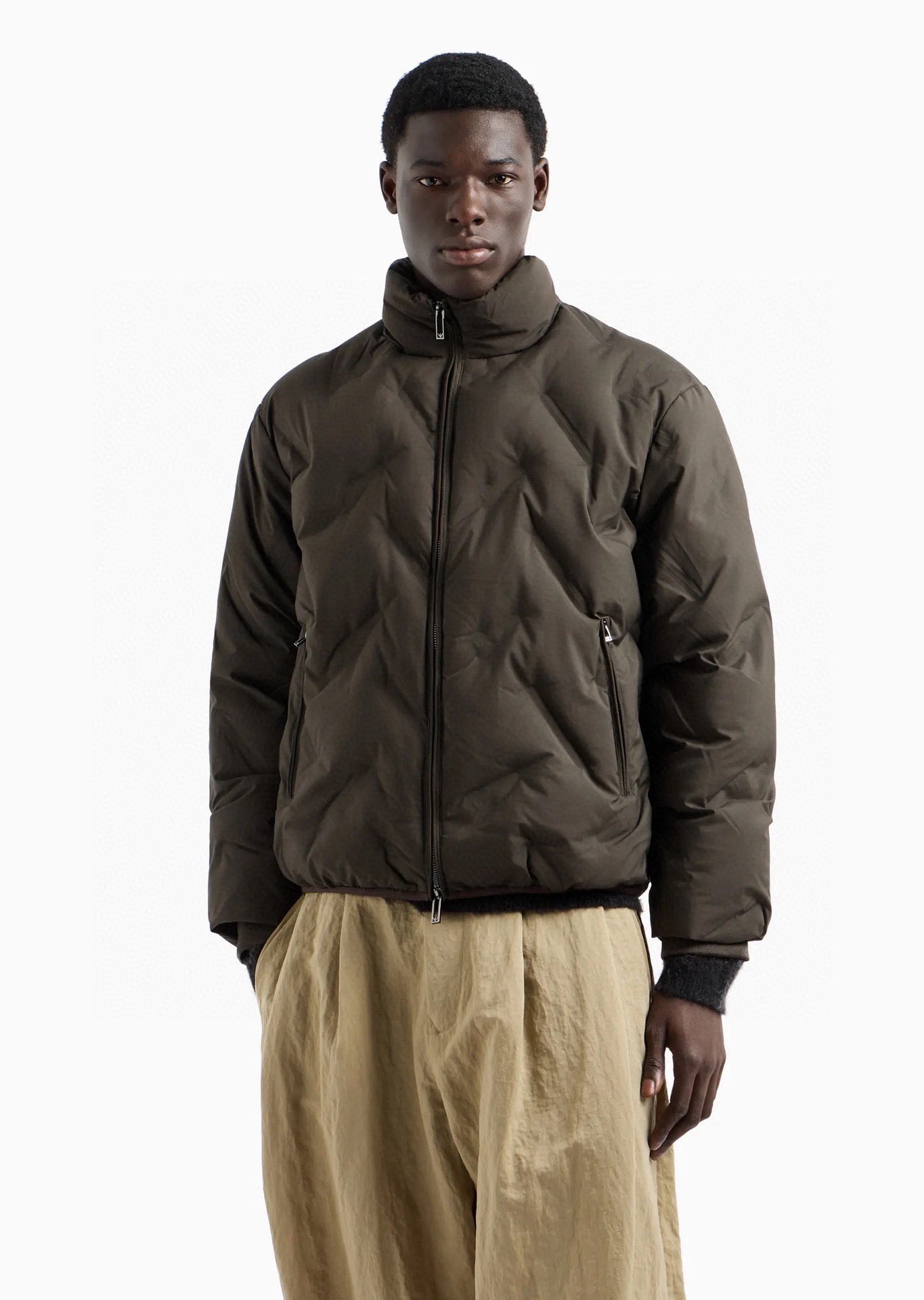 Dark Blue and Green Jacket - FashionHype.xyz