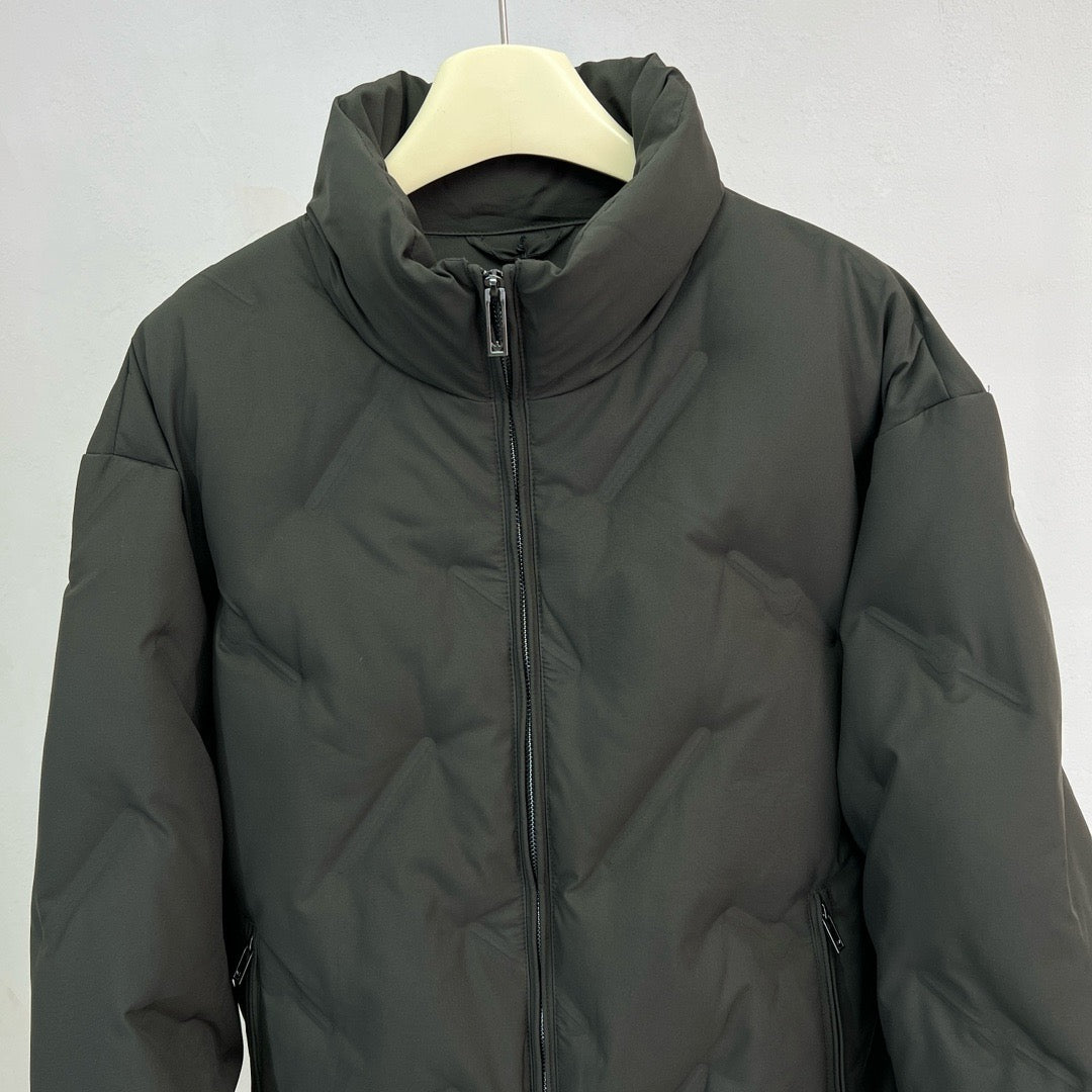 Dark Blue and Green Jacket - FashionHype.xyz