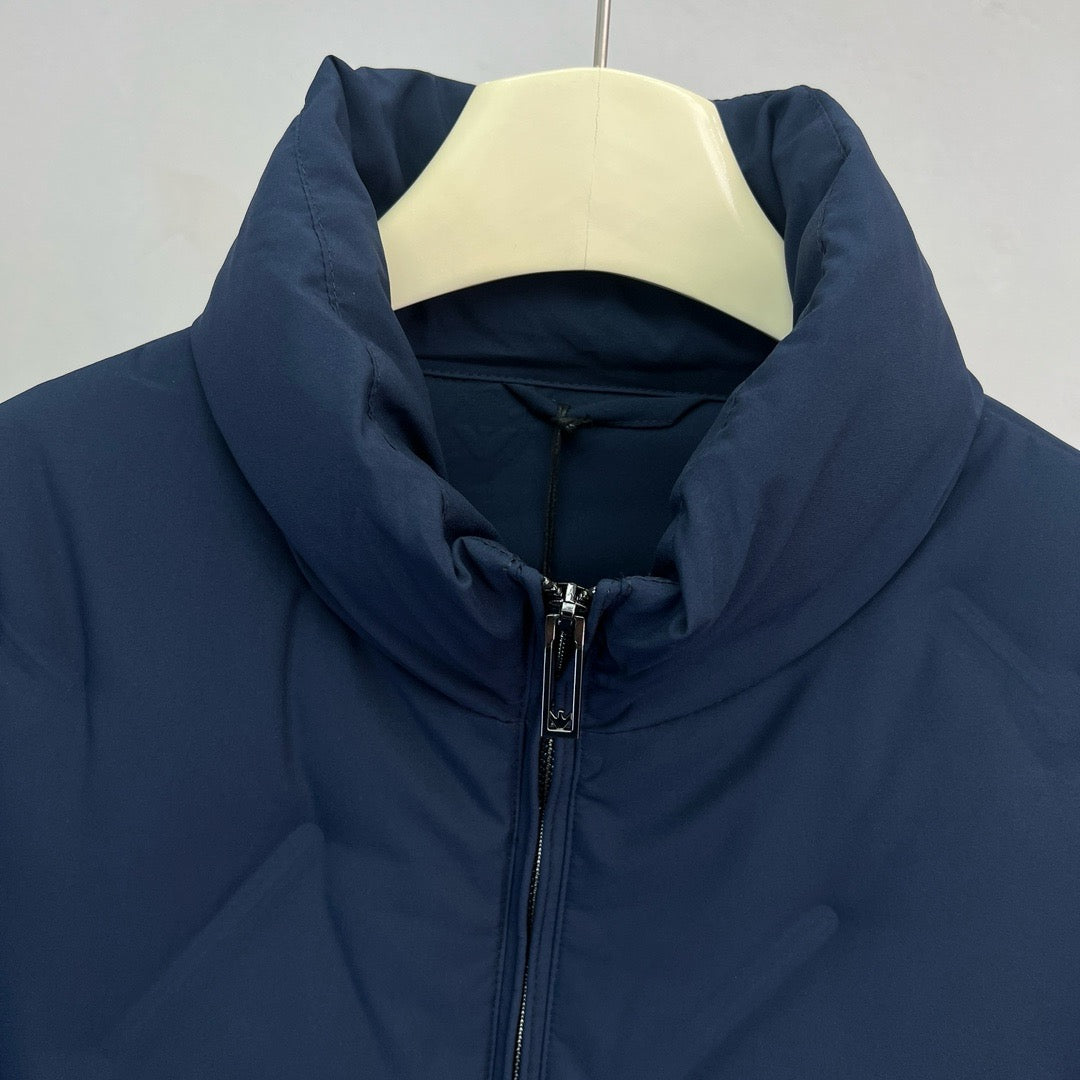 Dark Blue and Green Jacket - FashionHype.xyz