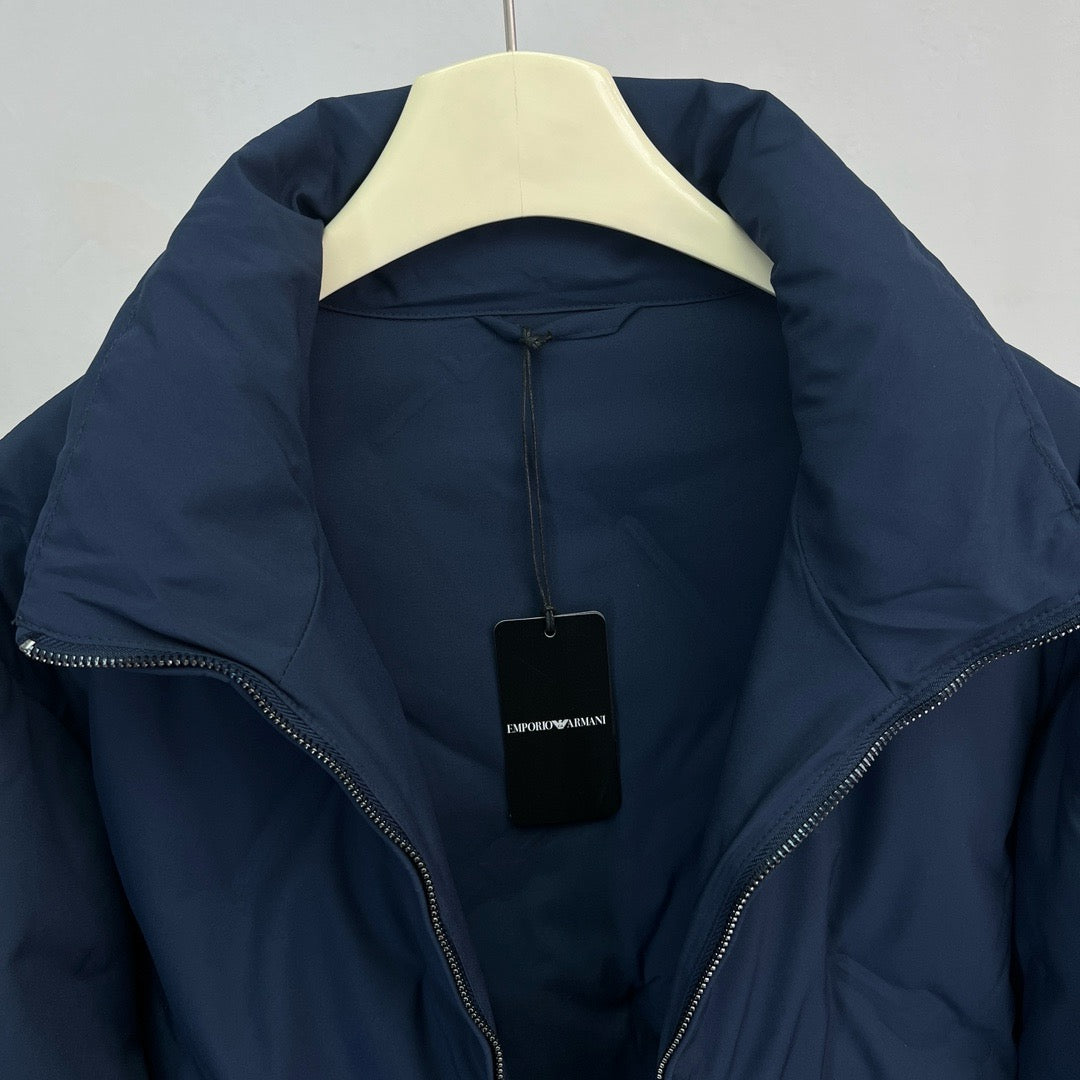 Dark Blue and Green Jacket - FashionHype.xyz