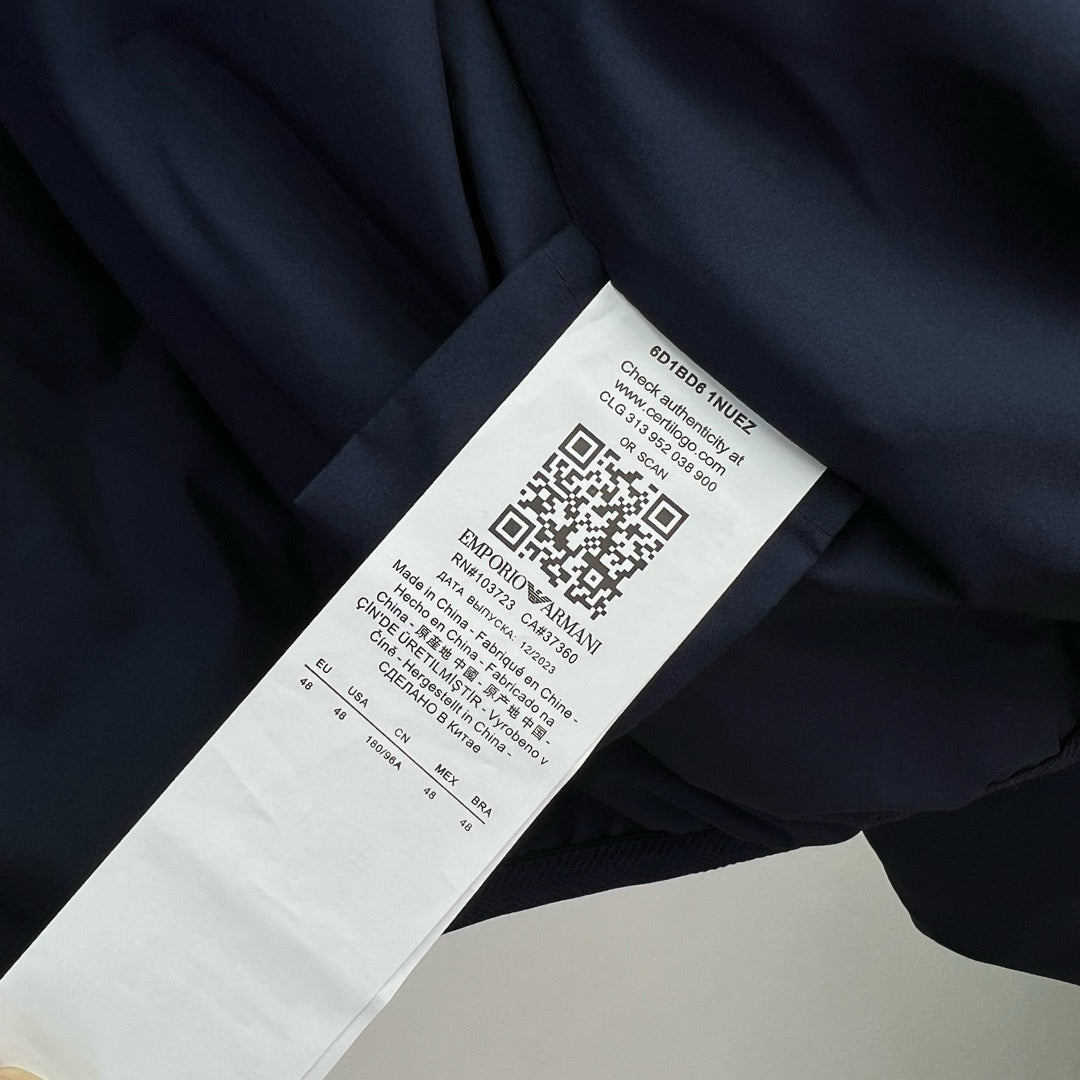 Dark Blue and Green Jacket - FashionHype.xyz