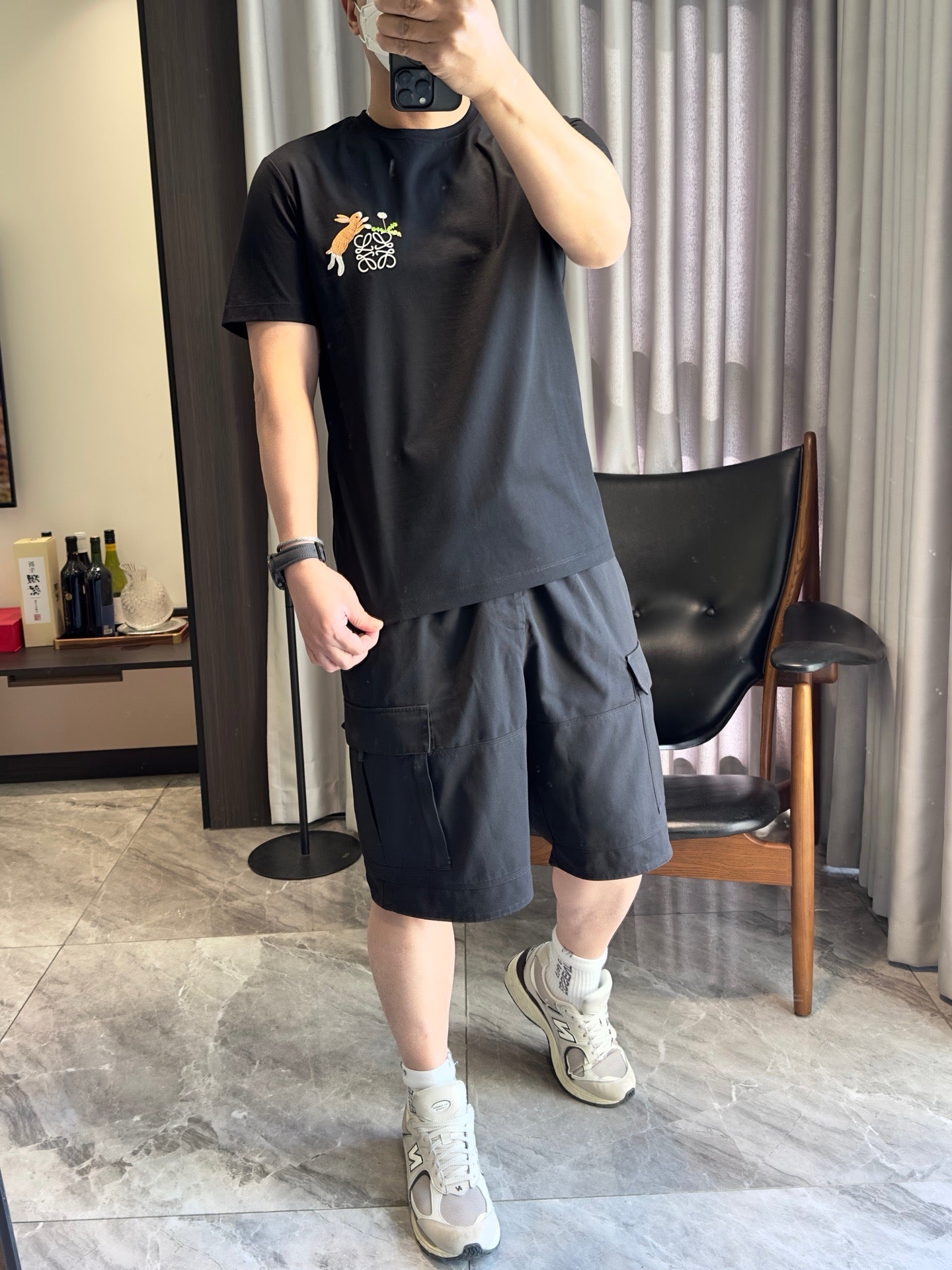 Schwarzes T-Shirt – Größe 3XL