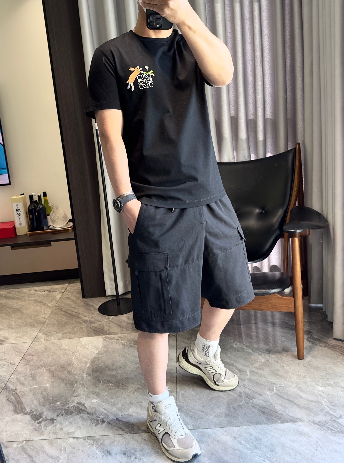 Schwarzes T-Shirt – Größe 3XL