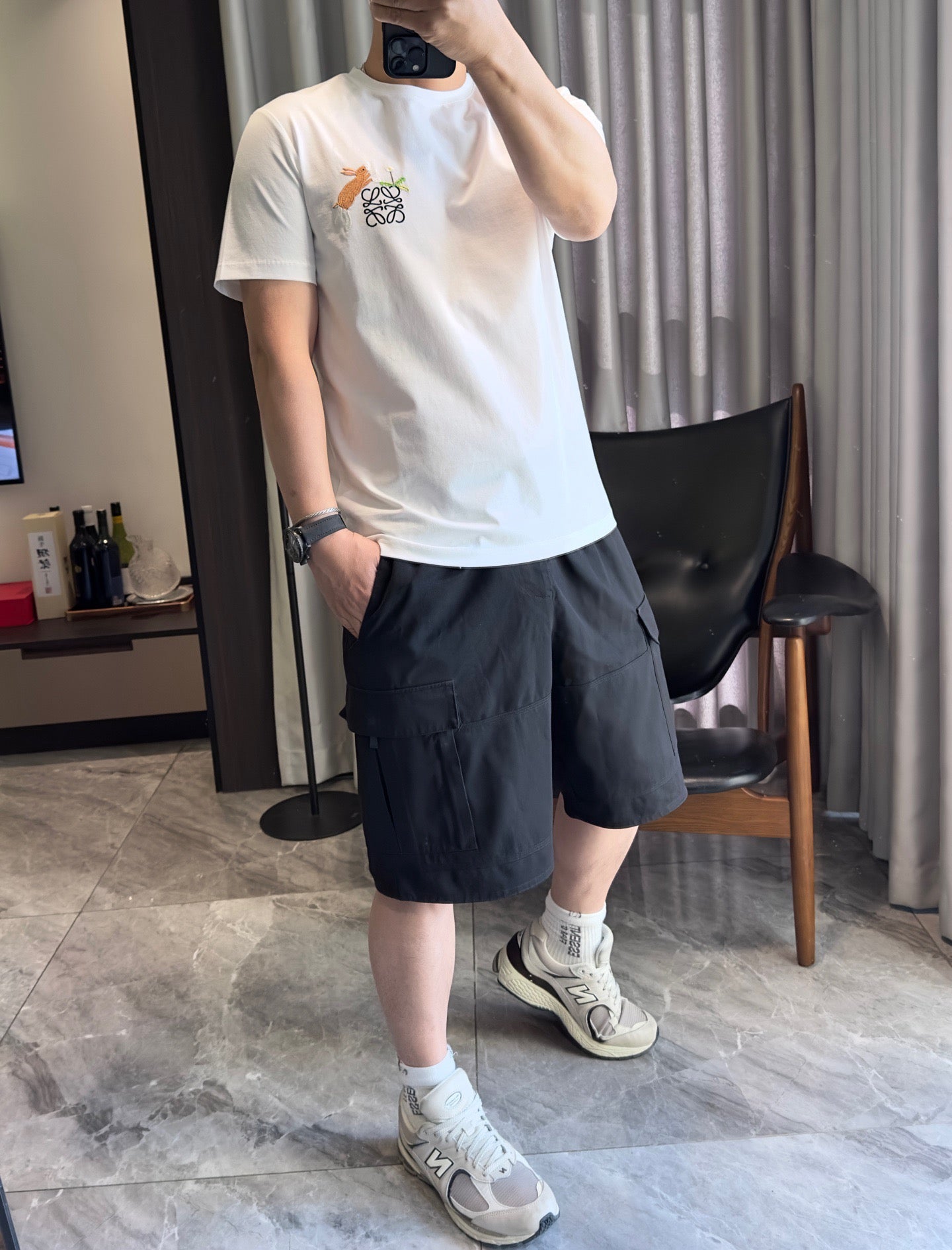 Schwarzes T-Shirt – Größe 3XL