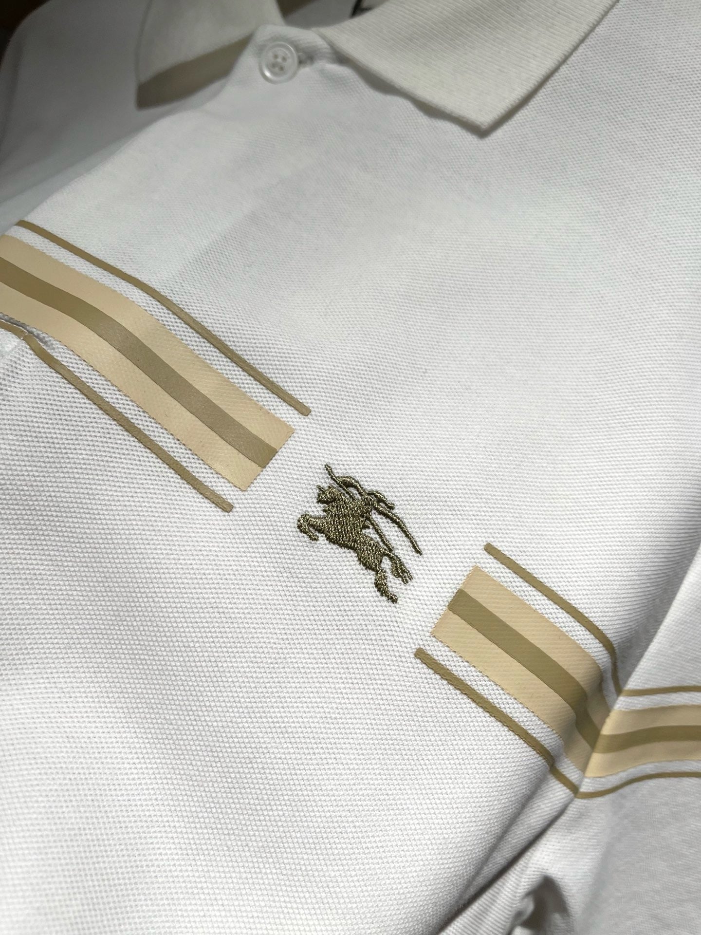 Black and White Polo - FashionHype.xyz