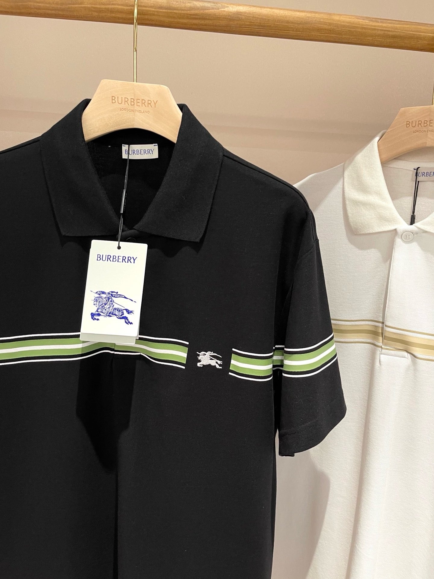 Black and White Polo - FashionHype.xyz