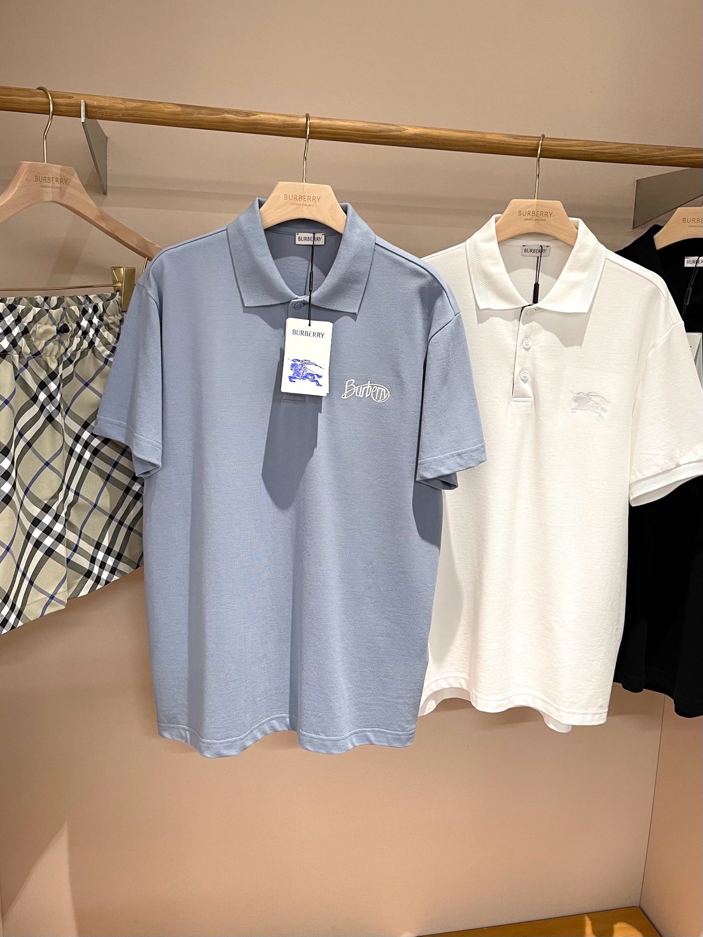 Light Blue and Black Polo - FashionHype.xyz