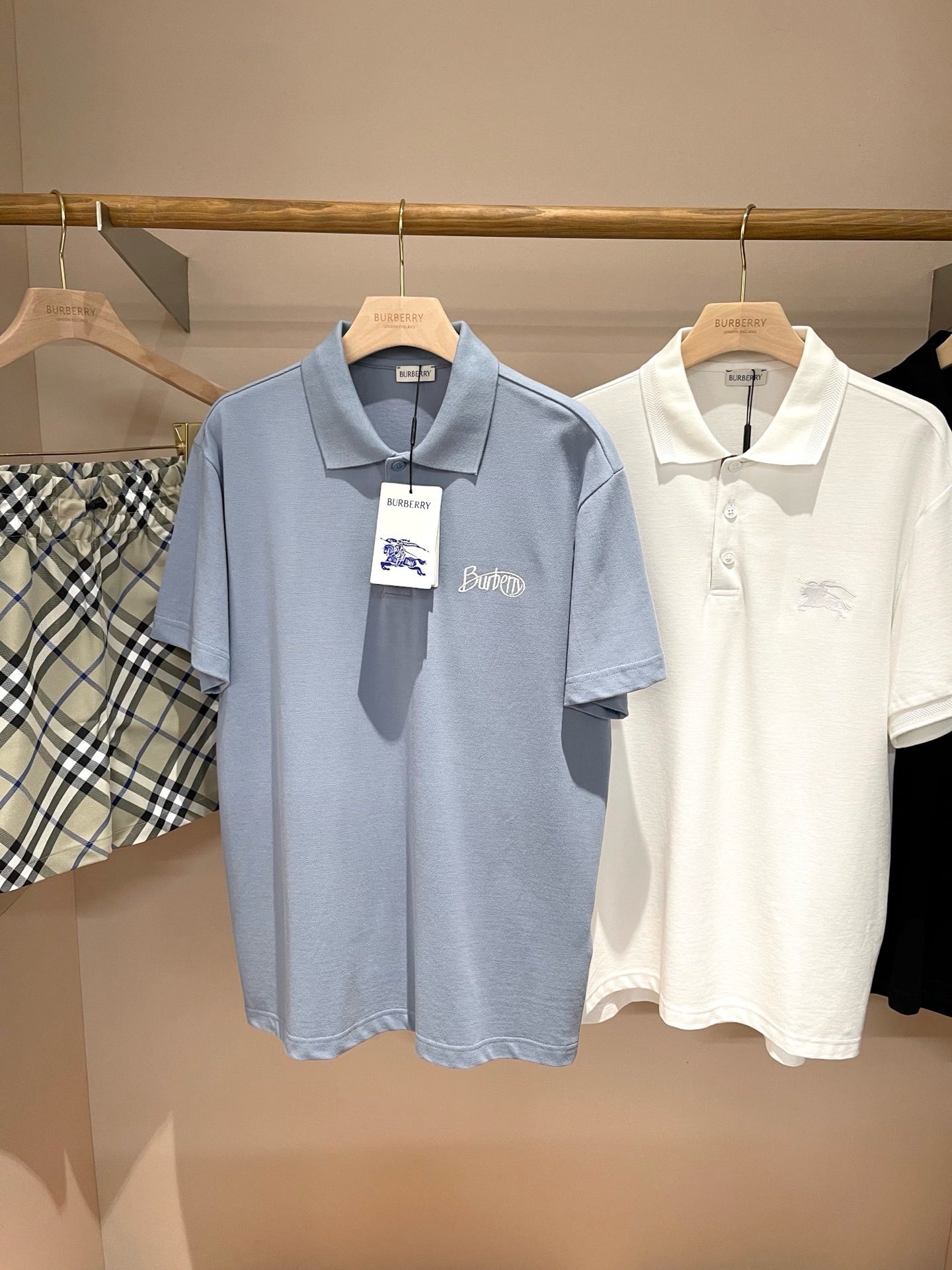 Light Blue and Black Polo - FashionHype.xyz