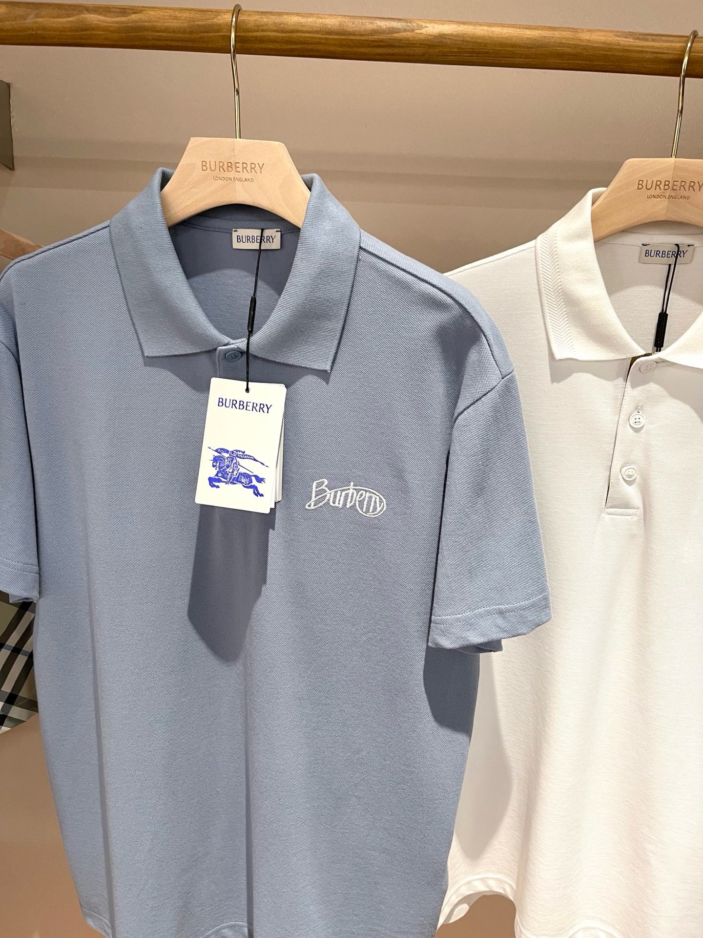 Light Blue and Black Polo - FashionHype.xyz